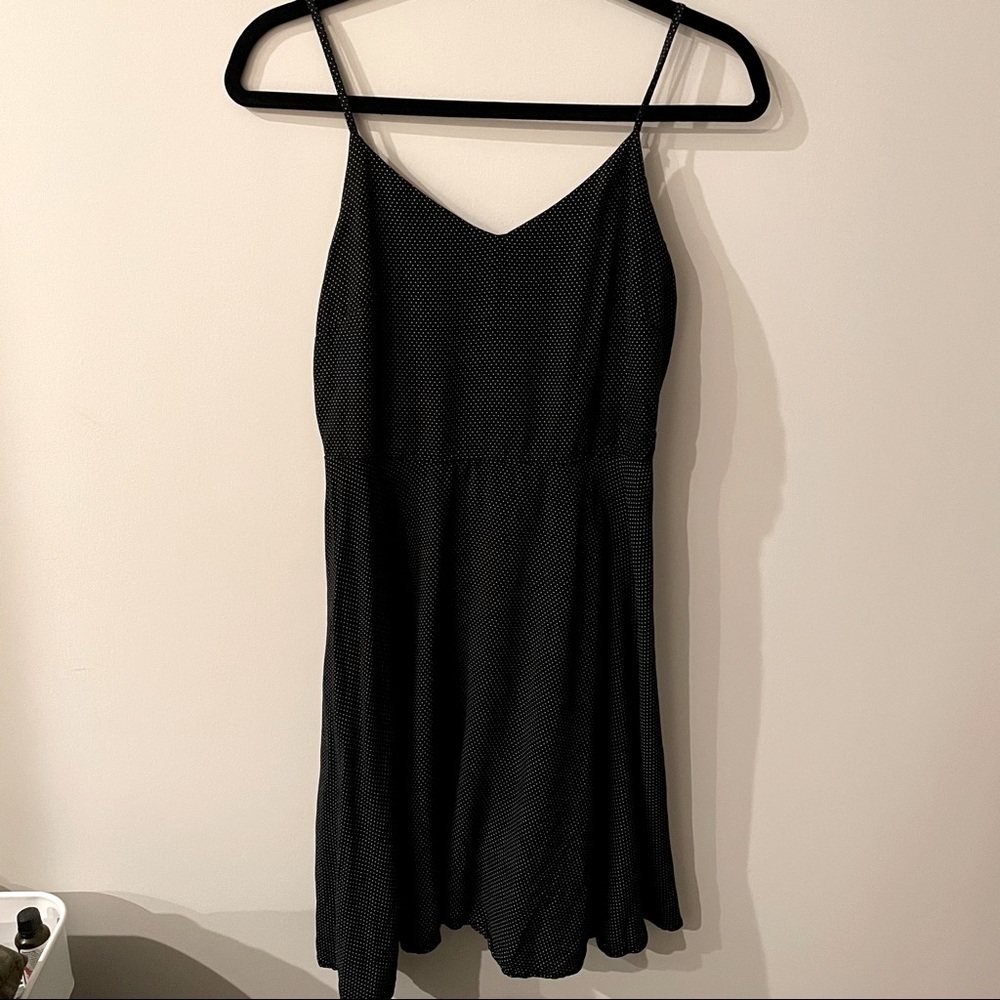 Gap Dotted black dress size xs